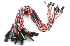 10Pcs Heavy Duty Servo Twisted Wire Y cable Futaba Color