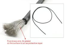1 Meter 14AWG Black Silicone Wire 3.5mm