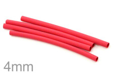High Quality 1 Meter Heat Shrinkable Tubing Dia. 4mm (Red Color)