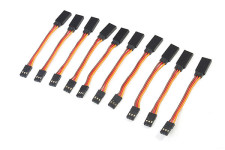 10Pcs 22# / 22AWG Heavy Duty Servo Extension Flat Cable 75mm JR Color