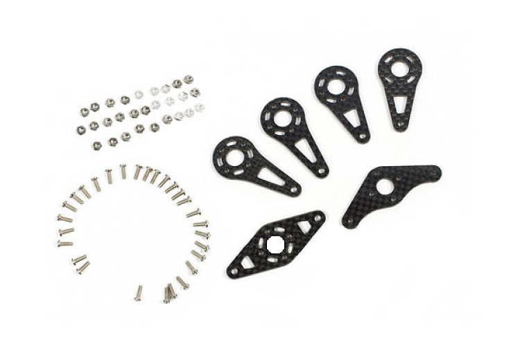 Carbon Fiber Board Servo Arm Set for 50cc Plane Carbon Fiber Board Servo Arm Set for 50cc Plane