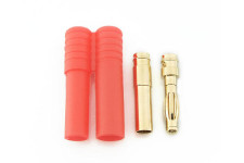 10 sets Gold Coated Banana Connector Set 4.0mm with Housing